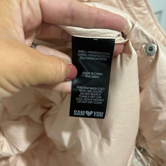 Sam Edelman Pre-Mold Hooded Quilted Short Jacket - Picture 8 of 8